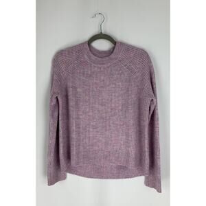 H&M Basic/Basique Purple Crewneck Sweater Pullover Womens Medium